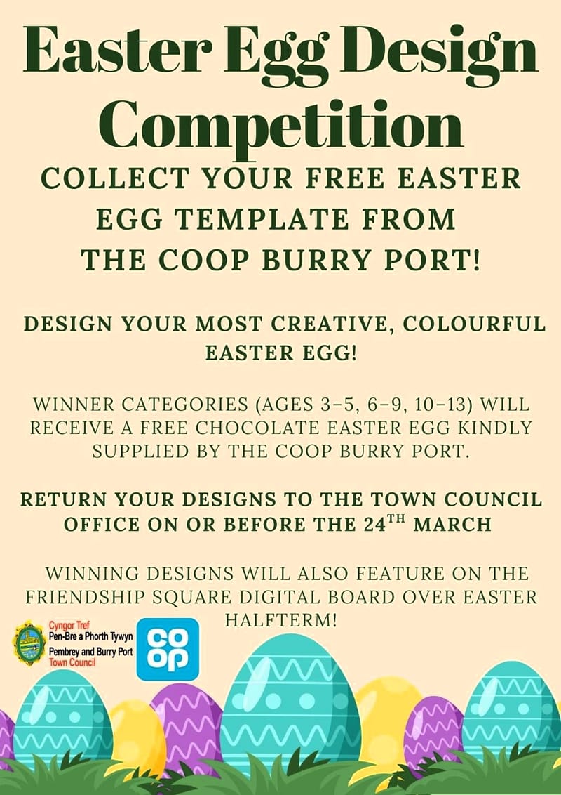 EASTER EGG DESIGN COMPETITION – CALLING ALL YOUNG ARTISTS!