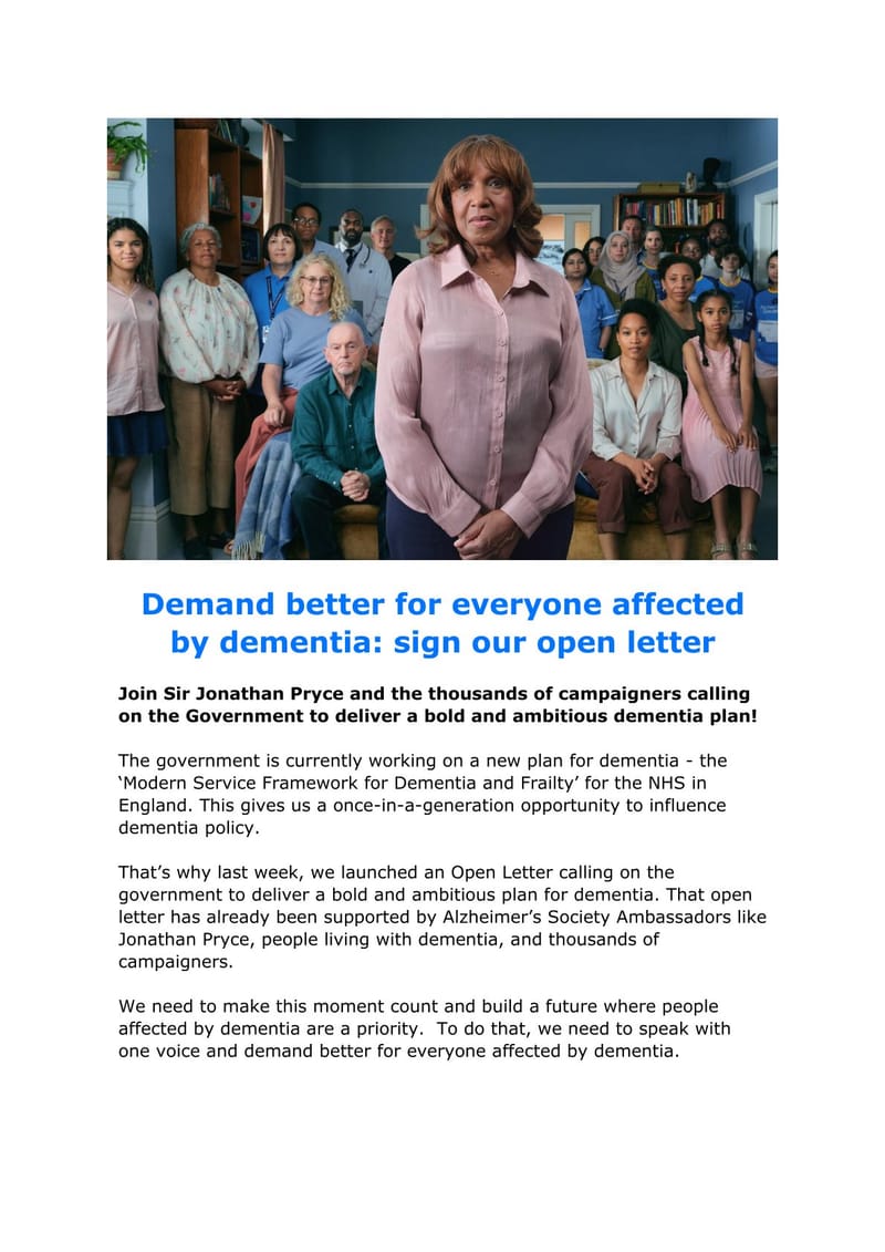 Raising Awareness: Becoming a Dementia Friend