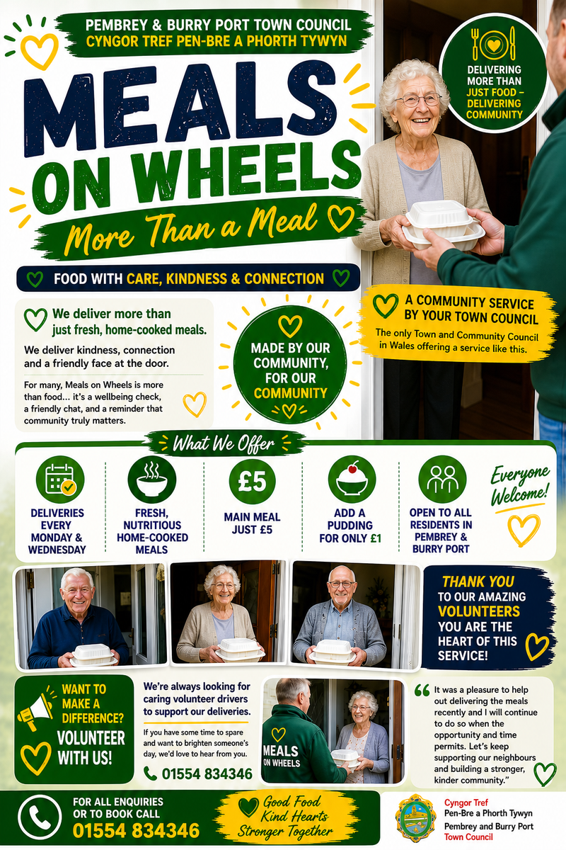 💛 Pembrey &amp; Burry Port Meals on Wheels – More Than a Meal 💛