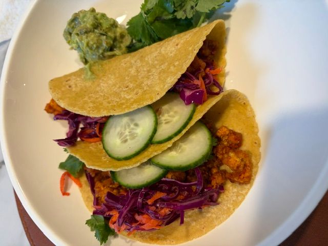 Korean Inspired Tofu Tacos using Freeze Dried Korean Chili Mix