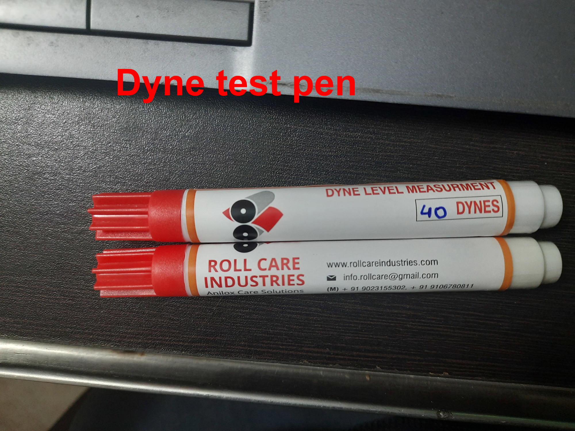 Dyne test pen