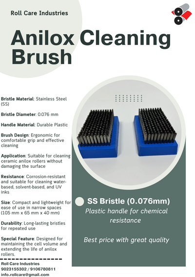 Anilox Cleaning SS Brush – Essential Care for Your Anilox Rolls!