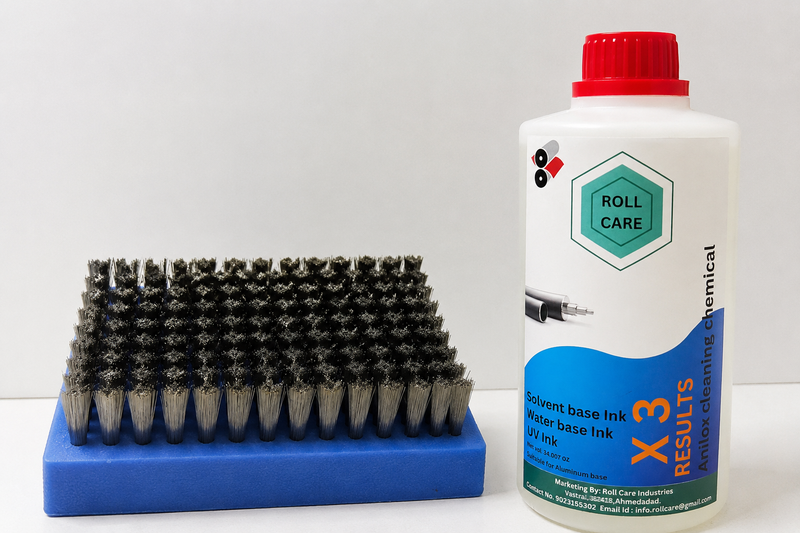Anilox Cleaning Brush & Anilox Cleaning Chemical