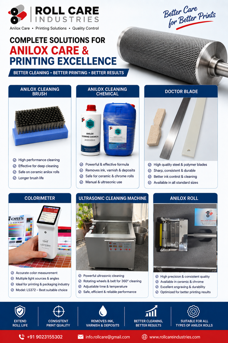 ROLL CARE INDUSTRIESYour Partner for Anilox Care & Printing Solutions