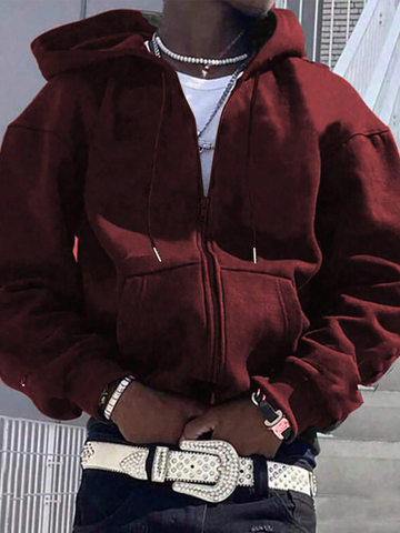 Dauomo Men's Solid Color Casual Sweatshirt