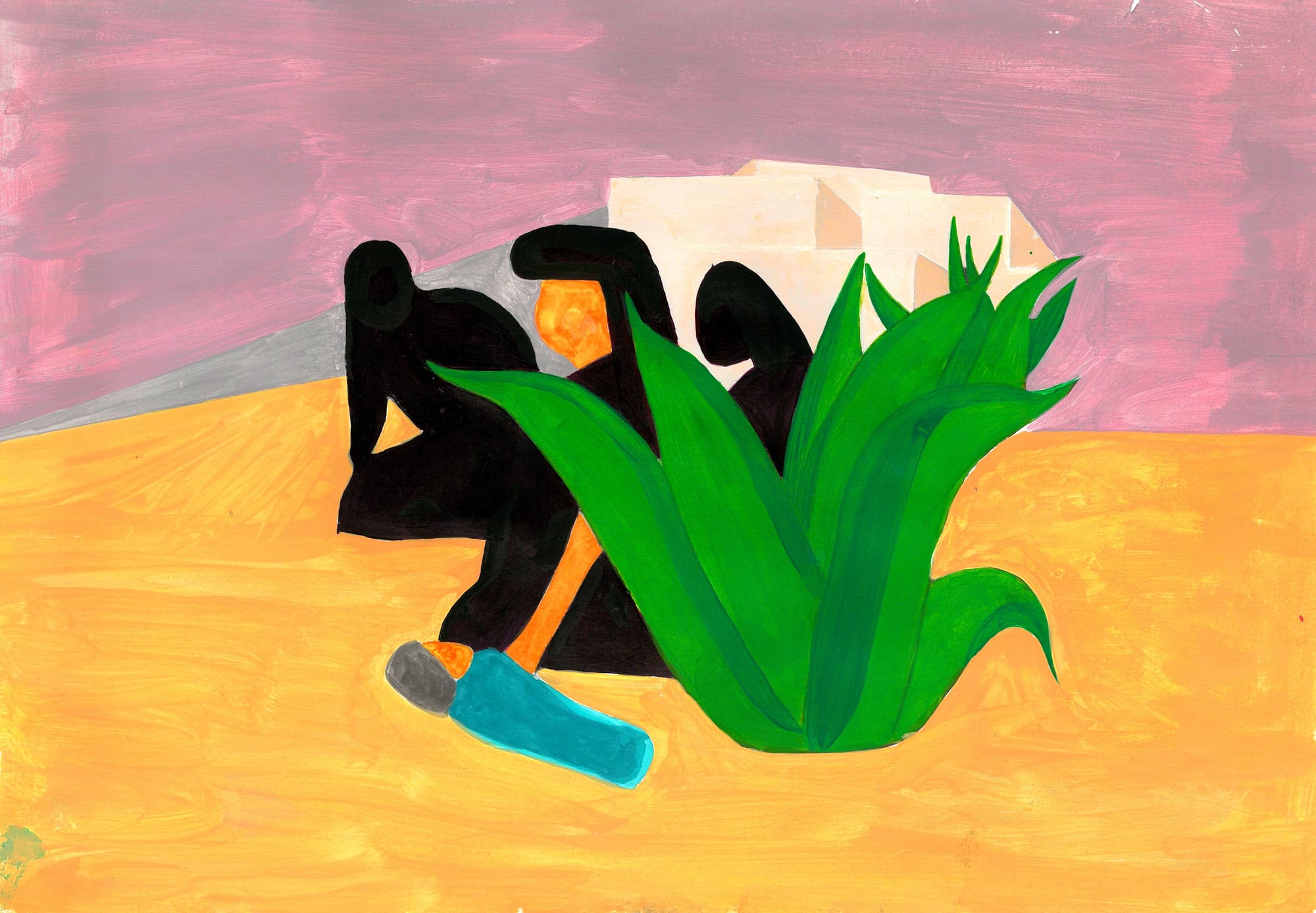'Mexican Pueblo' (after Orozco)