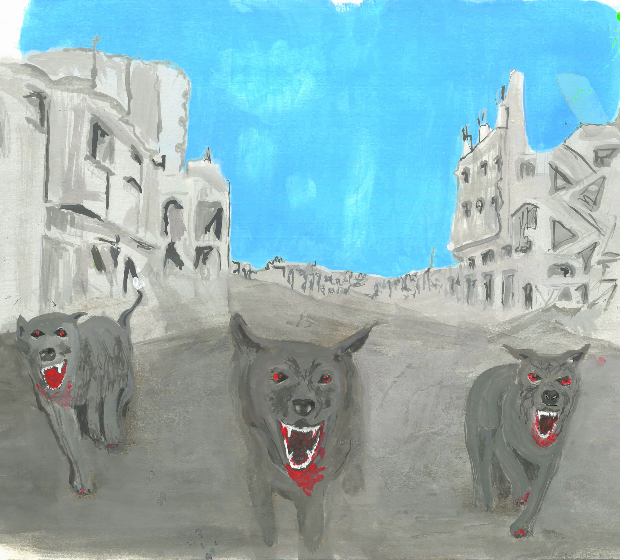 'Les chiens sont gros a Gaza'