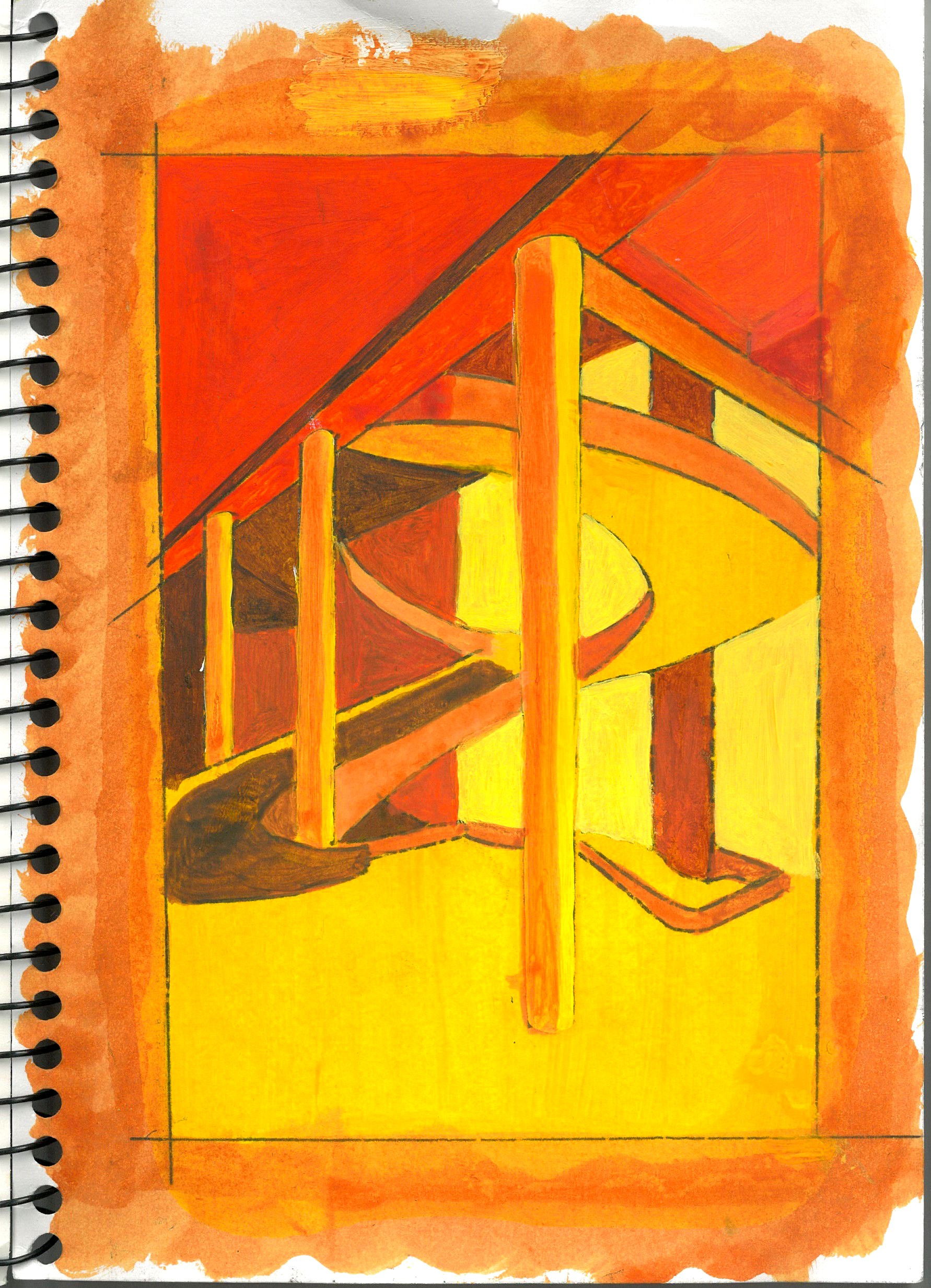 'Escalier du Musee des Traveaux Public Paris'