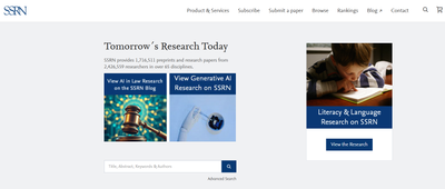 كتاب الاحصاء الايجابي دراسات وبحوث منشورة ضمن قائمة "Top Papers" العالمية على منصة SSRN