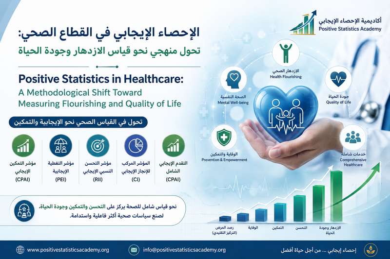 الإحصاء الإيجابي في القطاع الصحي: تحول منهجي نحو قياس الازدهار وجودة الحياة