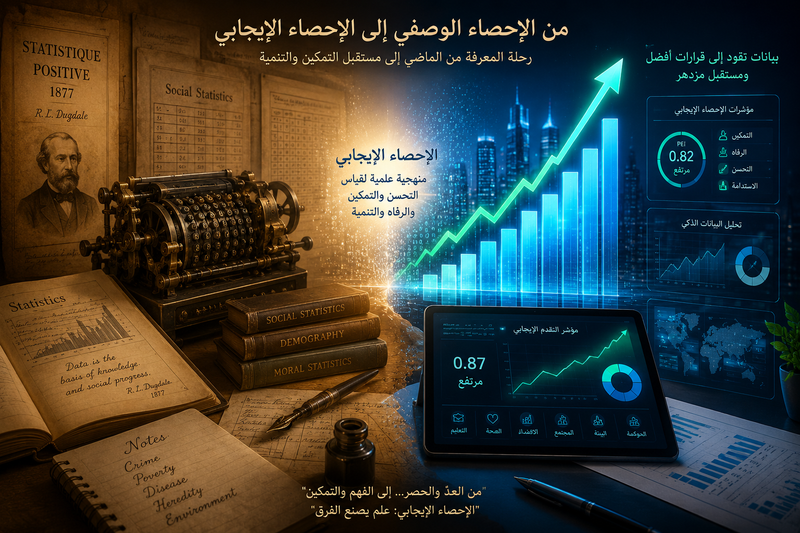 التتبع الإبستمولوجي والتاريخي لمفهوم "الإحصاء الإيجابي": من التعداد الوضعي إلى منهجيات التمكين التنموي