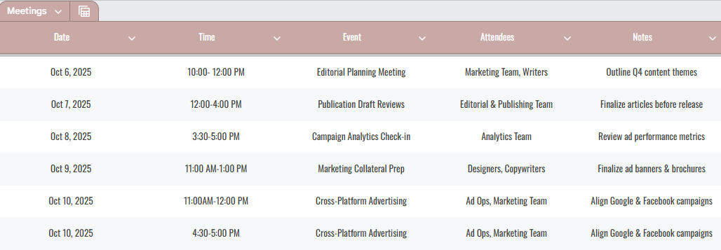 Smart Calendar & Scheduling