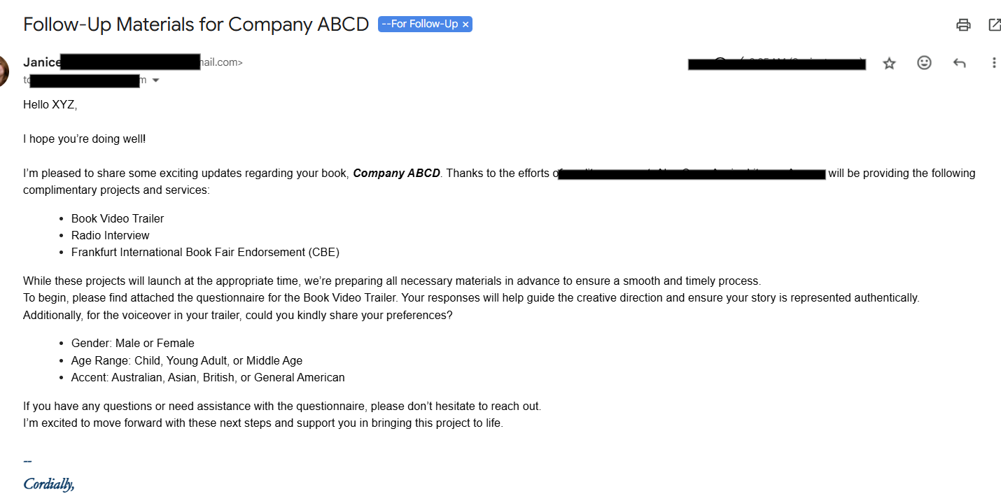 Business Communication Samples