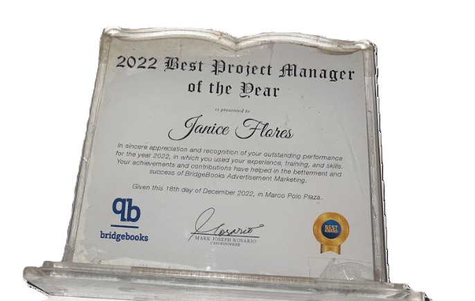 🏆 Best Project Manager Year 2022 – Client Recognition & Testimonials