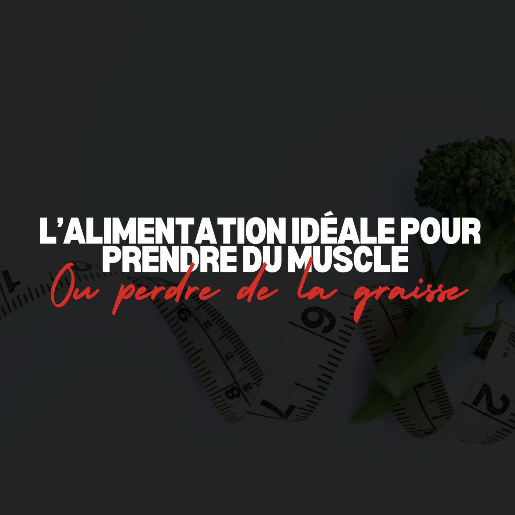 L’alimentation idéale pour prendre du muscle ou perdre de la graisse