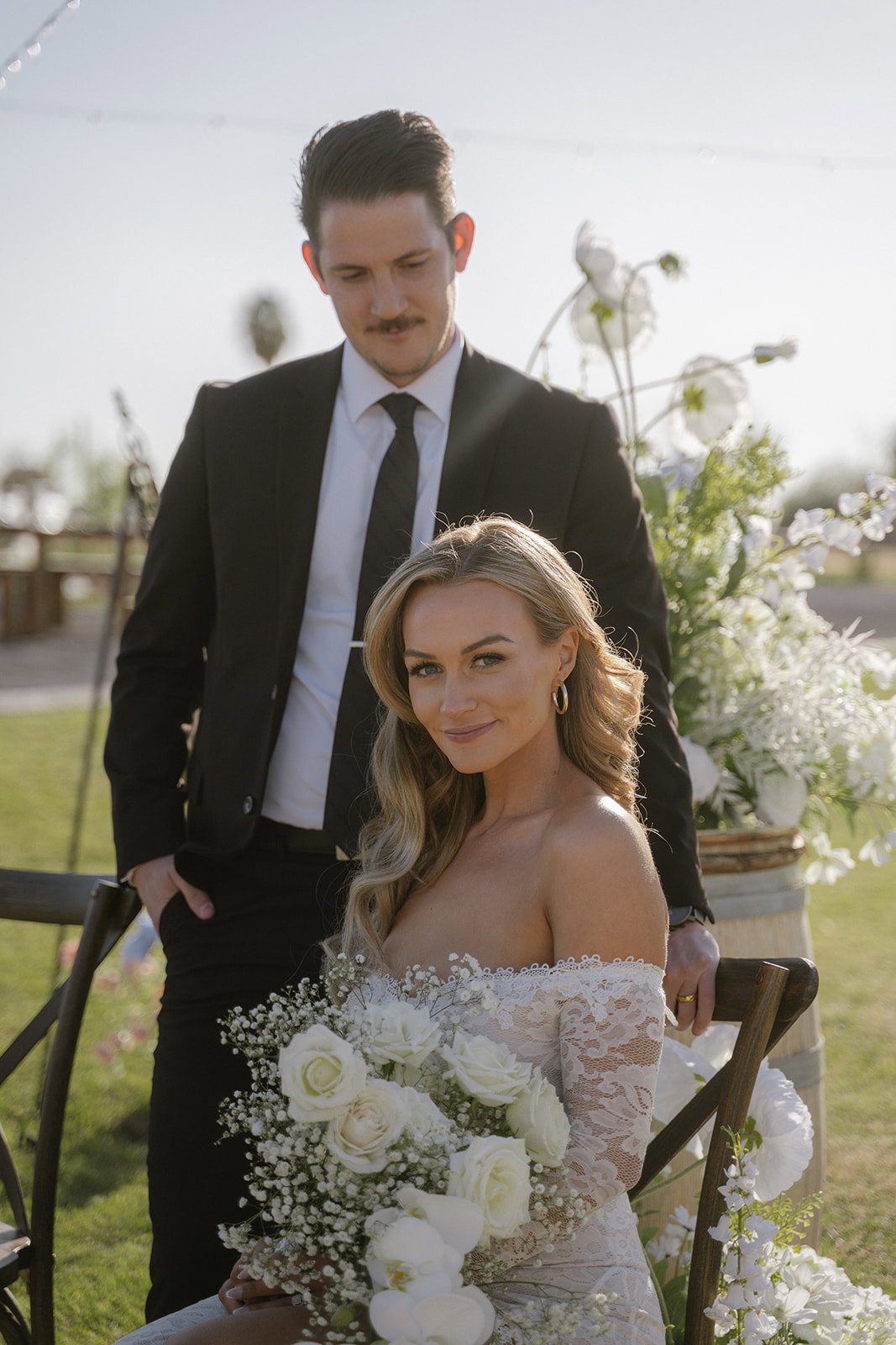 Photos by Purposeful Photos  Venue The Vinyard Farmhouse  Florals - Count on Me Events
