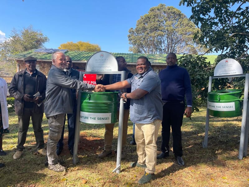 Refuse Bin Donations by Rupurara Valley Lodge