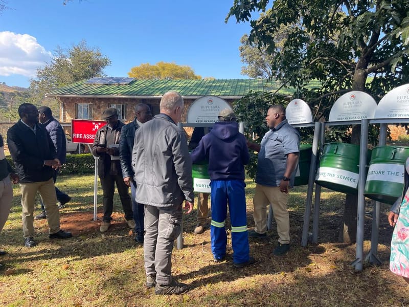 Refuse Bin Donations by Rupurara Valley Lodge