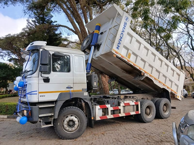 NYANGA RDC TAKES DELIVERY OF A BRAND NEW 21-METRIC-TON SHACMAN TIPPER TRUCK