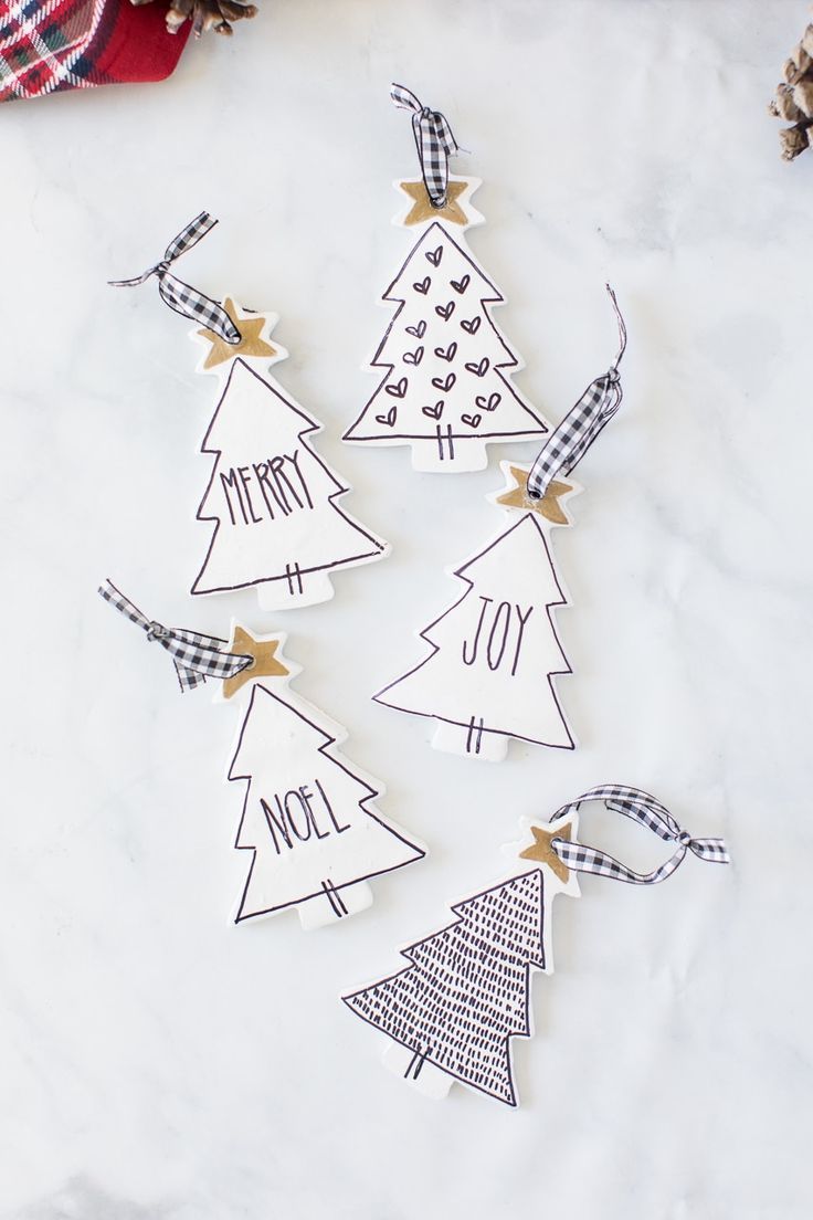 Tree Ornament Doodle Set of 6