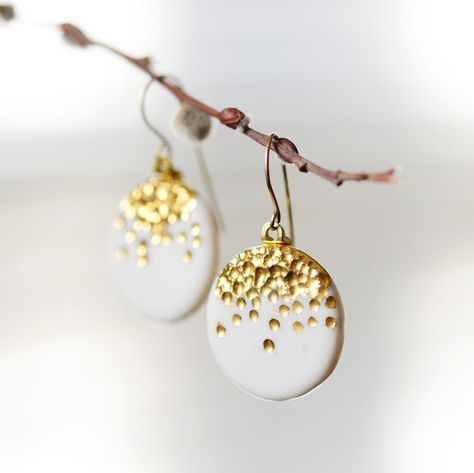 Ball Ornament Gold Flakes Set of 2