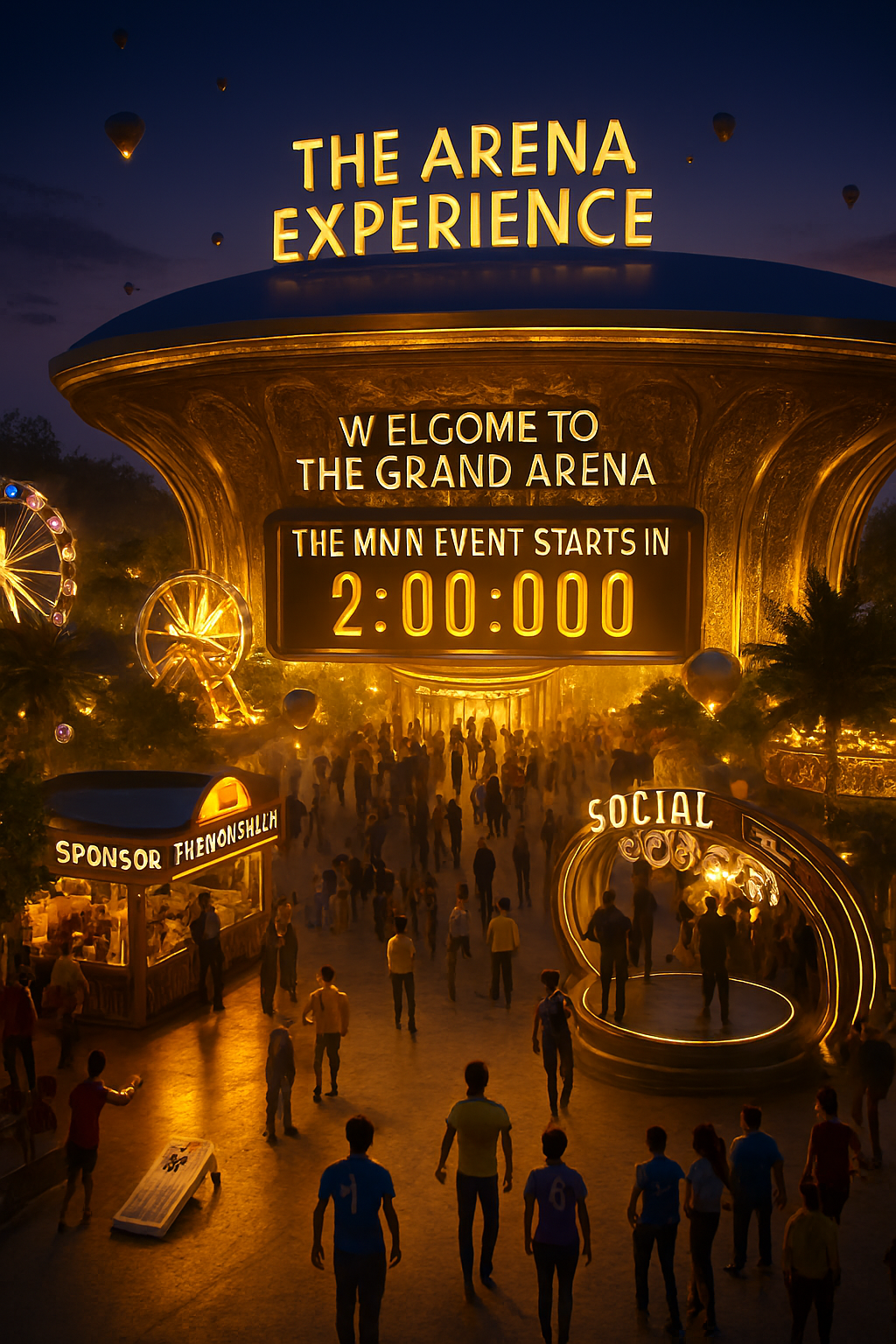 The Arena Experience: Virtual Tailgating Hub