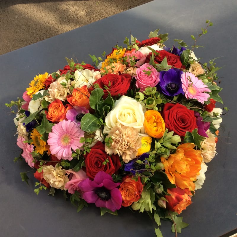 💗 Blumenherzen – ein inniger letzter Gruss