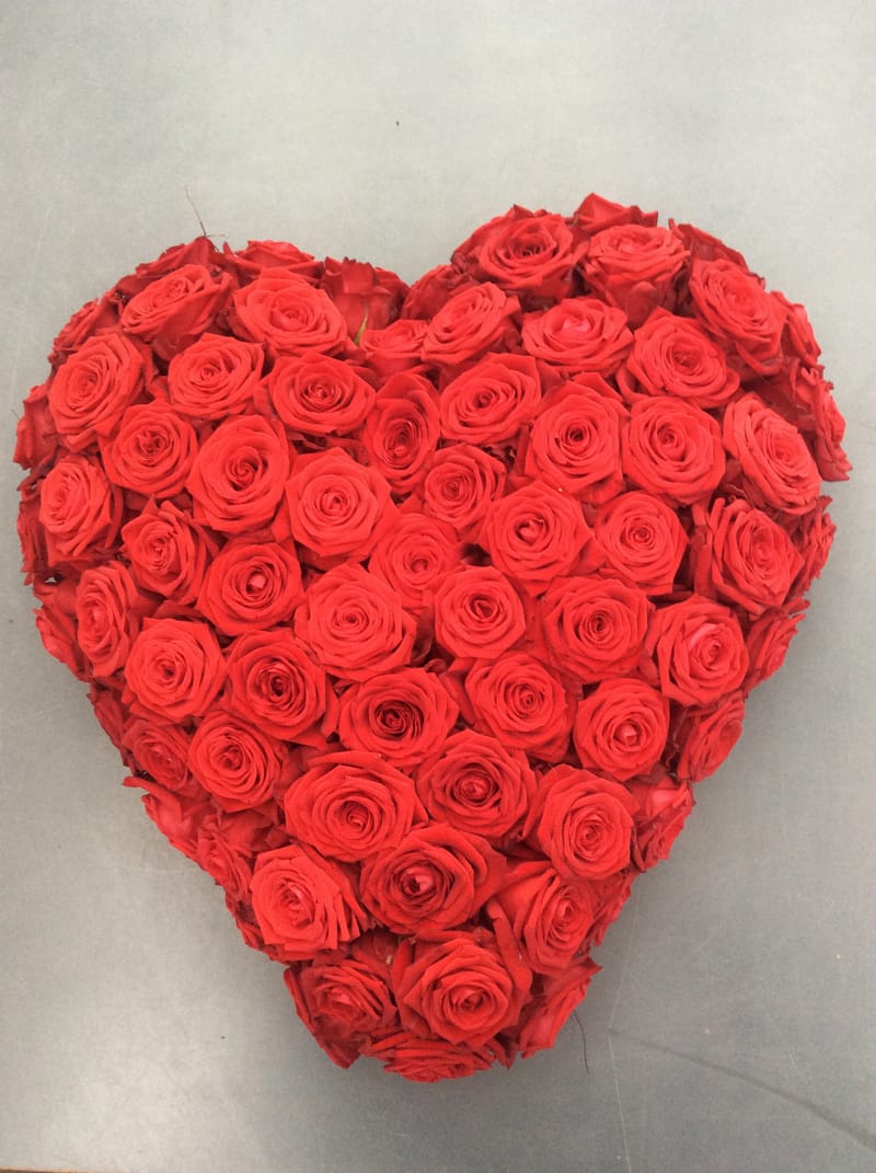 💗 Blumenherzen – ein inniger letzter Gruss