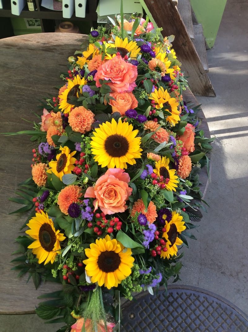 🌻 Sargbouquets – ein letzter Blumengruss