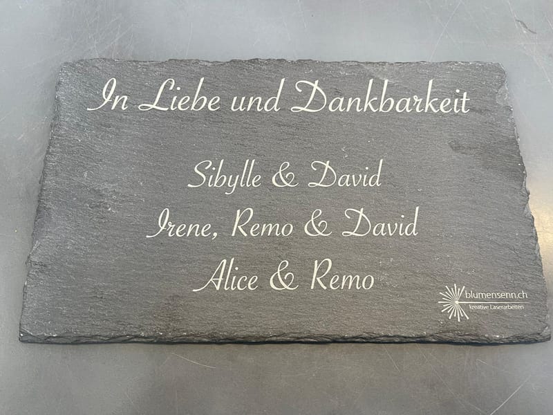 🖋️ Personalisierte Schiefertafeln – bleibende Worte