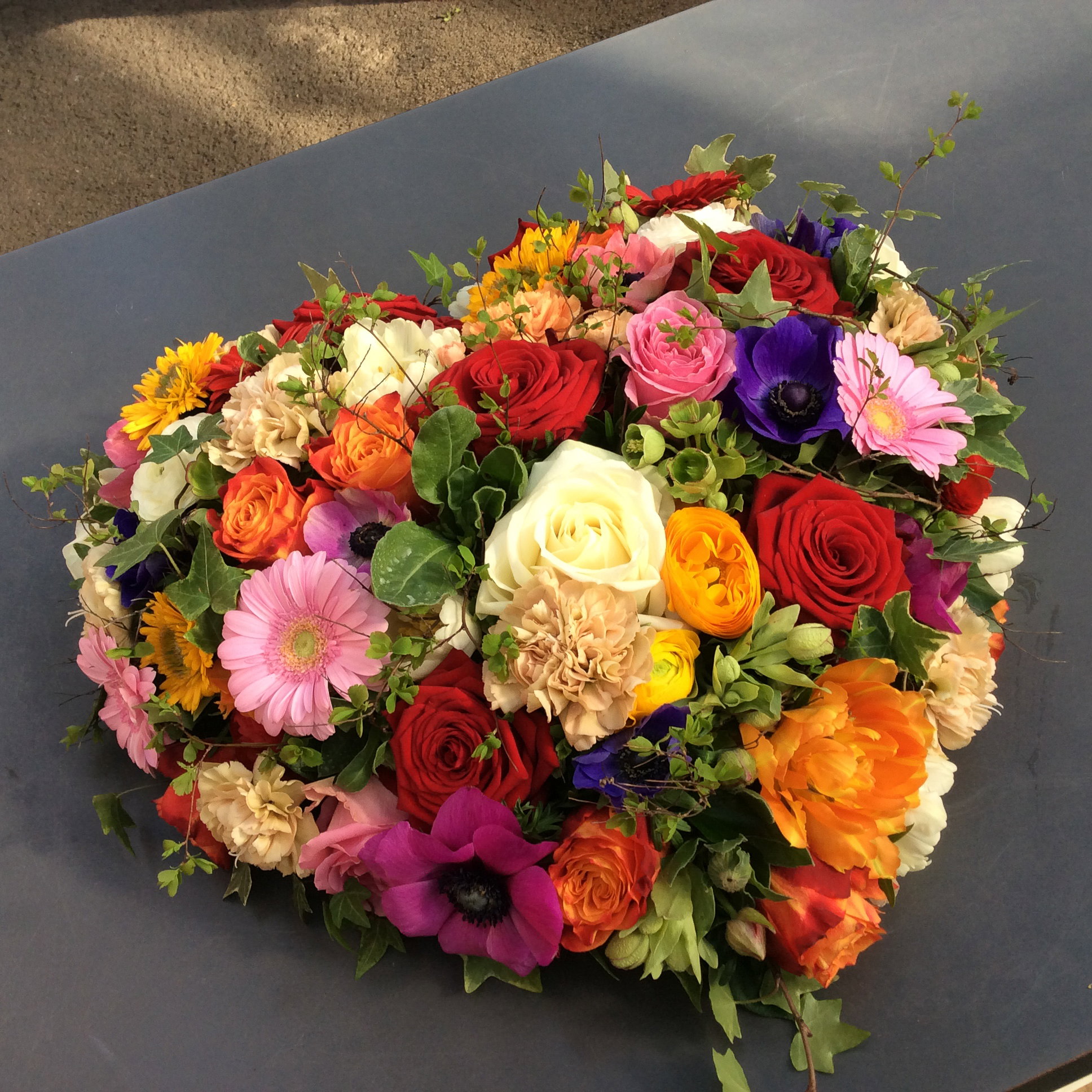 💗 Blumenherzen – ein inniger letzter Gruss