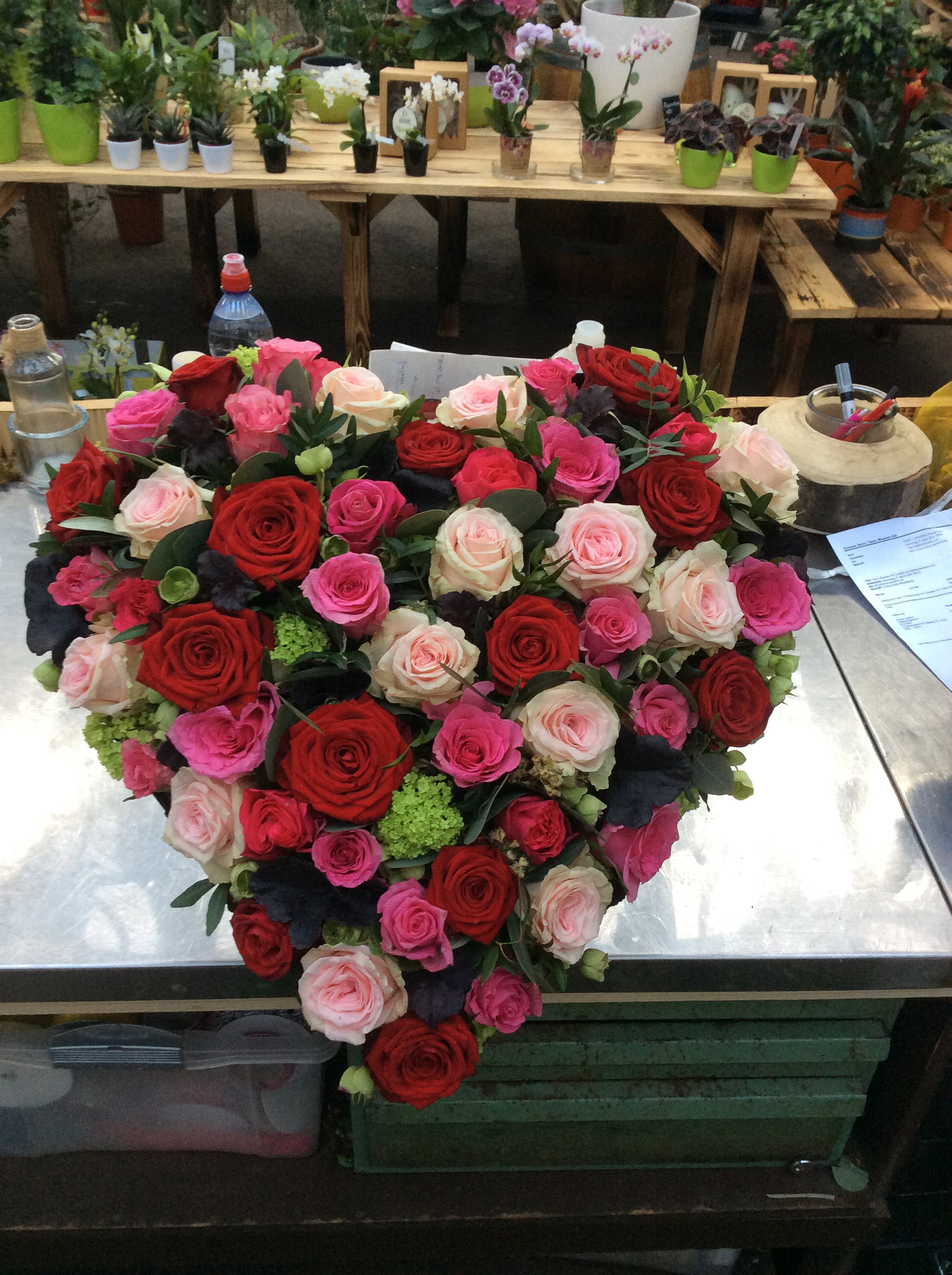 💗 Blumenherzen – ein inniger letzter Gruss