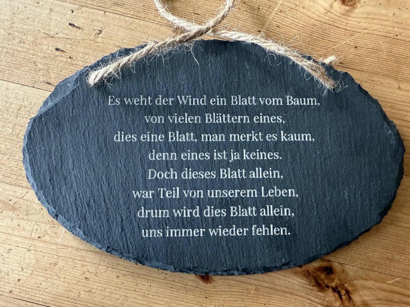 🖋️ Personalisierte Schiefertafeln – bleibende Worte