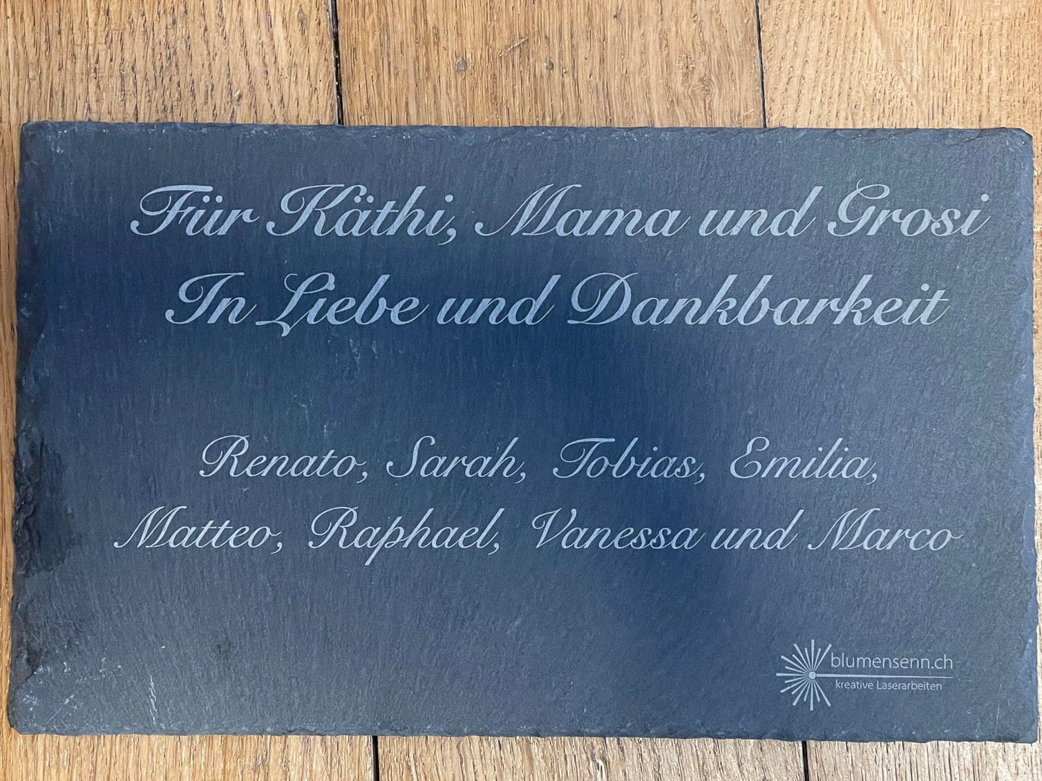 🖋️ Personalisierte Schiefertafeln – bleibende Worte