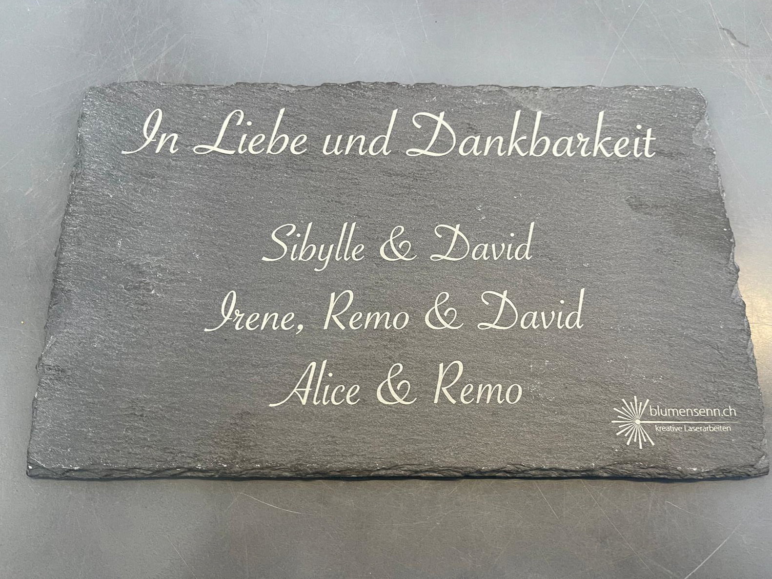 🖋️ Personalisierte Schiefertafeln – bleibende Worte