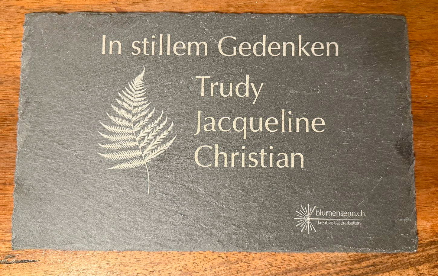 🖋️ Personalisierte Schiefertafeln – bleibende Worte