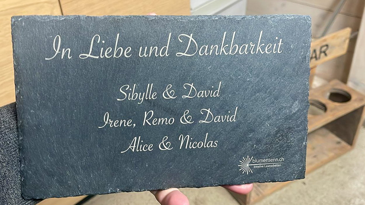 🖋️ Personalisierte Schiefertafeln – bleibende Worte