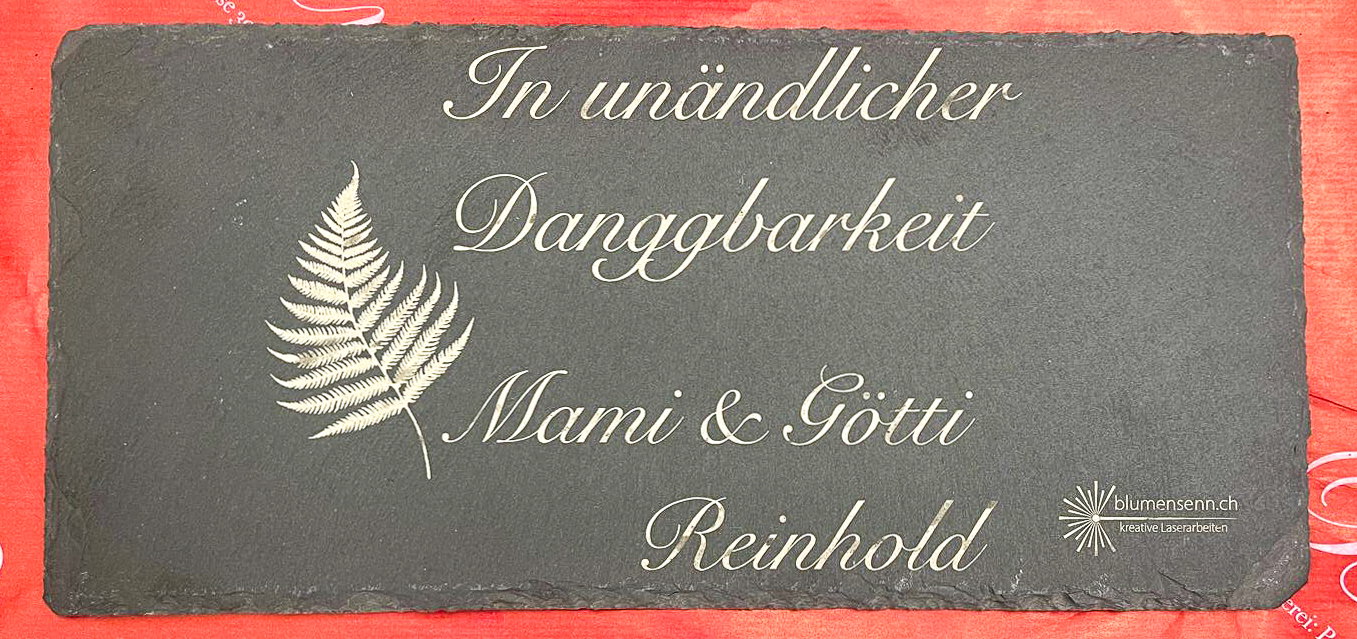 🖋️ Personalisierte Schiefertafeln – bleibende Worte