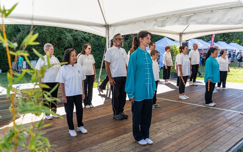 Trois styles : Ba Dua Jin des enfants, le petit bâton et les 12 mouvements du Tao