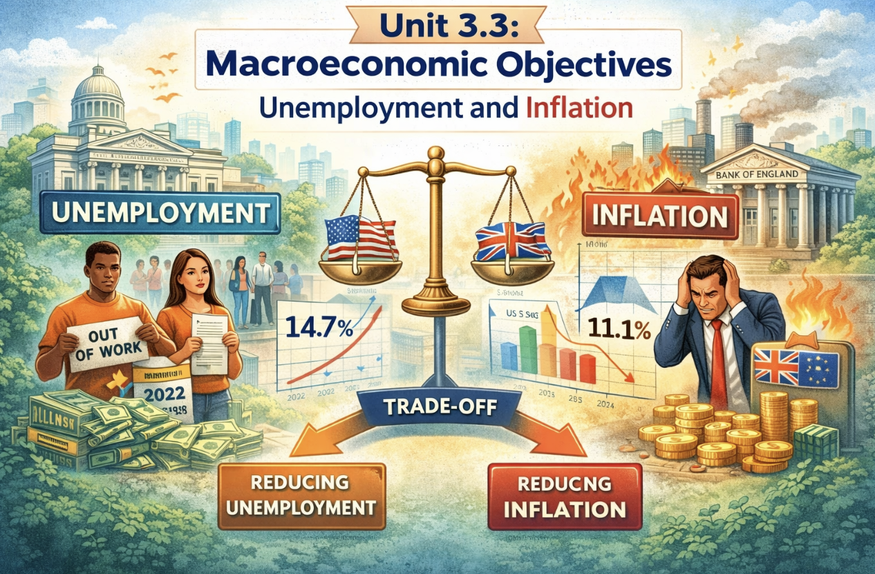 Unit 3.3 (Macroeconomic objectives: Unemployment & Inflation)