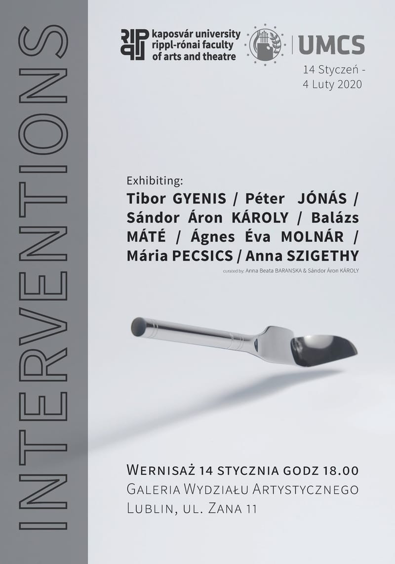 Interventions, UMCS Egyetem Művészeti Kar Galéria, Lublin 2020