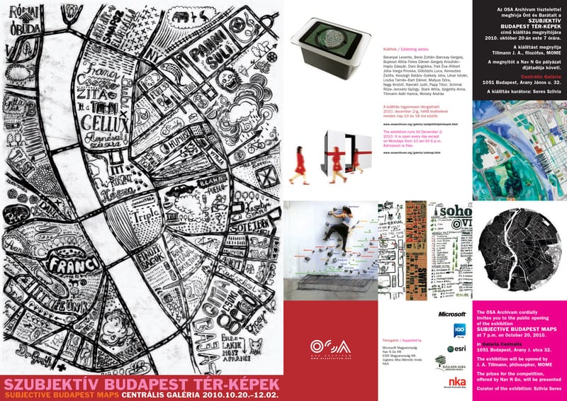 Szubjektiv Budapest térkép, Centrális Galéria, Budapest 2010