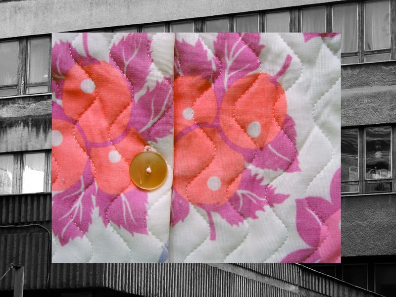 installáció: fotósorozat, textilek, videó