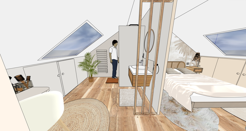 Visuels 3D, vue de dessus ou d'intérieur, pour vous aider à vous projeter, à imaginer ou à mettre en place.