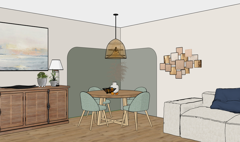Comment animer un coin repas avec un simple coup de peinture