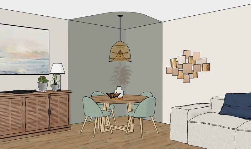 Comment animer un coin repas avec un simple coup de peinture