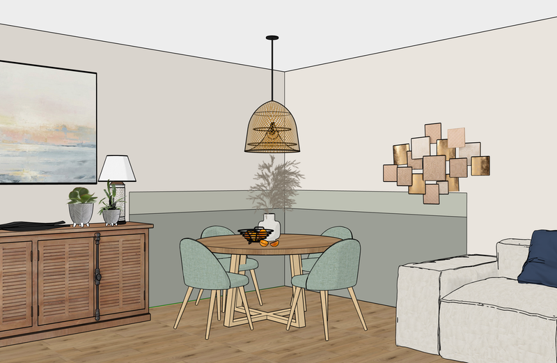 Comment animer un coin repas avec un simple coup de peinture