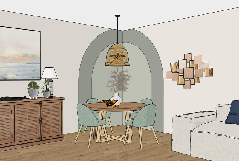 Comment animer un coin repas avec un simple coup de peinture