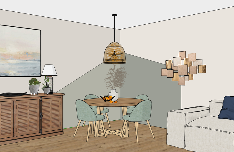 Comment animer un coin repas avec un simple coup de peinture