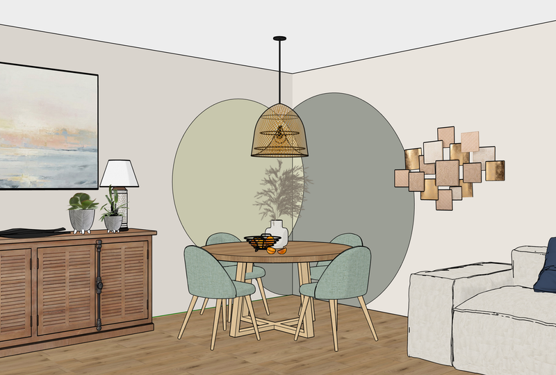 Comment animer un coin repas avec un simple coup de peinture